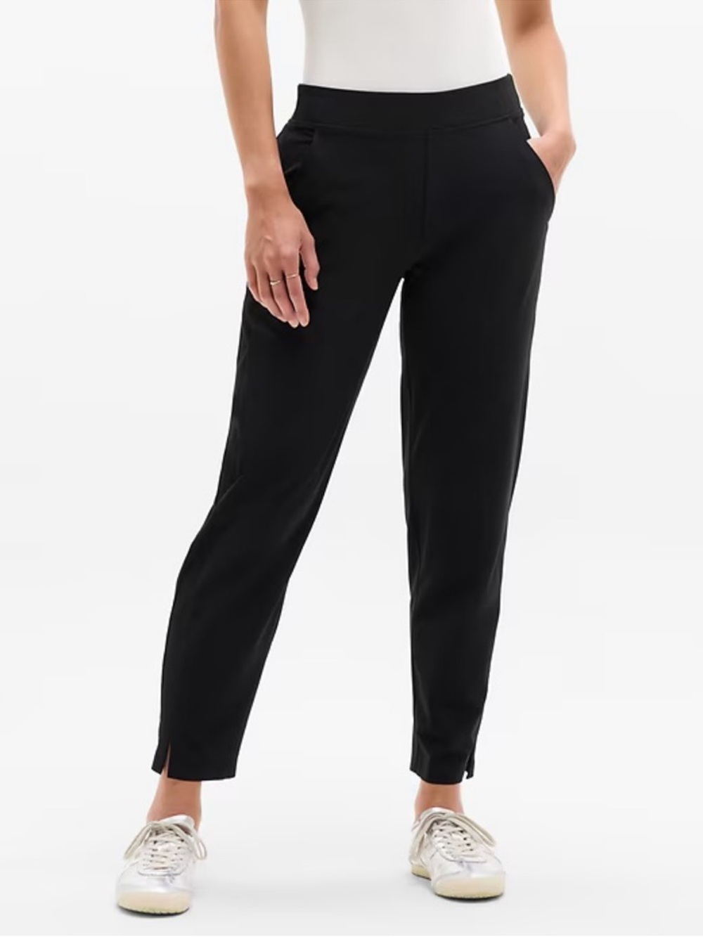 Athleta Brooklyn Mid Rise Ankle Pant Wrinkle Resistant Stretch Tailored fit 0